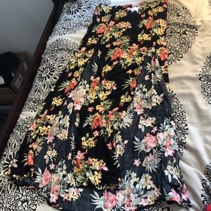 Floral floor length skirt